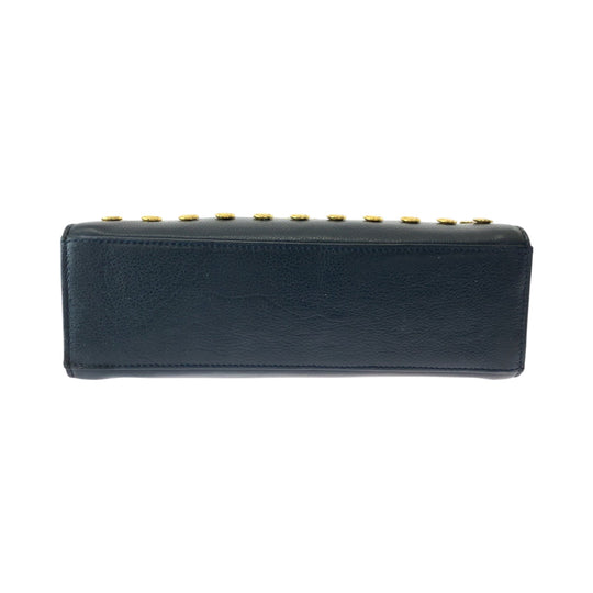 Gianni Versace Shoulder Bag leather black Medusa Studs