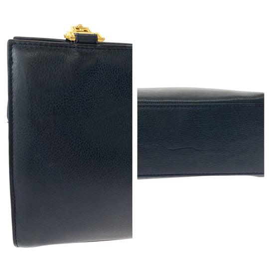 Gianni Versace Shoulder Bag leather black Medusa Studs