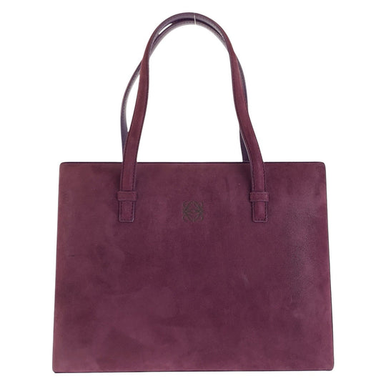 LOEWE Handbag Suede purple anagram