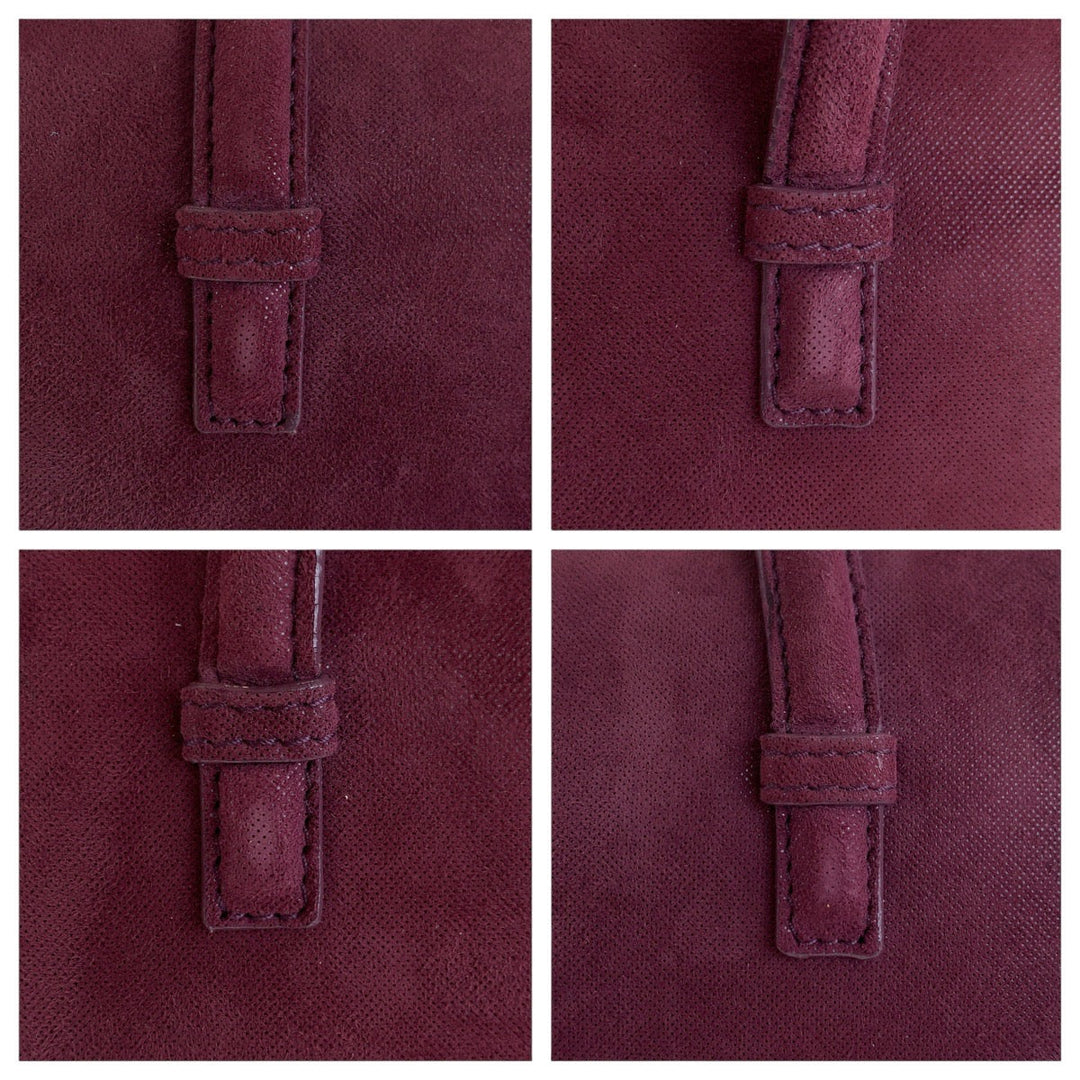LOEWE Handbag Suede purple anagram