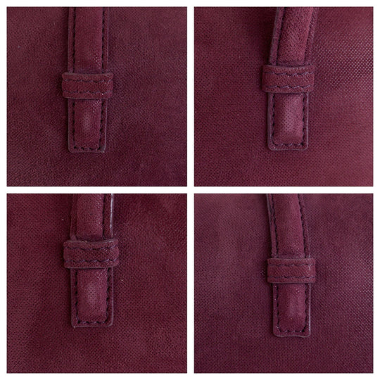 LOEWE Handbag Suede purple anagram