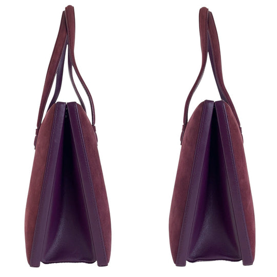 LOEWE Handbag Suede purple anagram