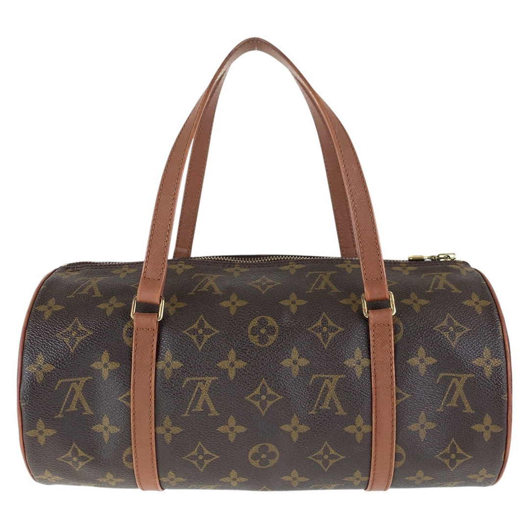 LOUIS VUITTON Handbag M51365 PVC, Leather Brown Gold Metal Handbags Mini Boston Duffel bag Papillon30 Women Used Authentic