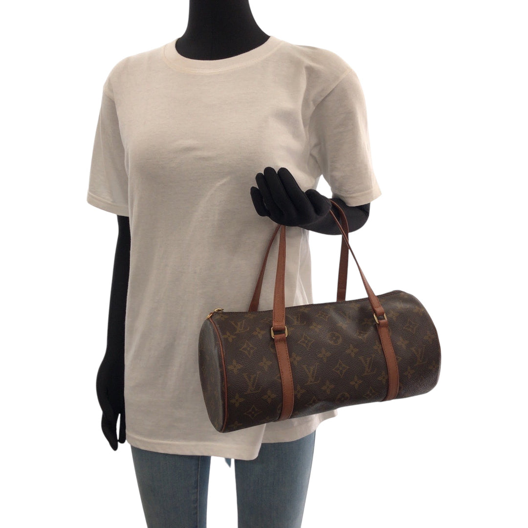 LOUIS VUITTON Handbag M51385 PVC Brown Monogram Papillon 30