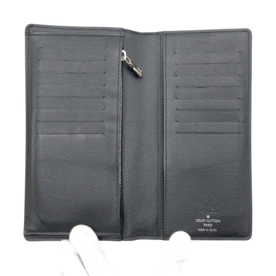 LOUIS VUITTON Long Wallet Purse N60436 PVC Black black Long Wallet Purse Damier Graphite 3D Portefeuille Brother NM mens Used Authentic