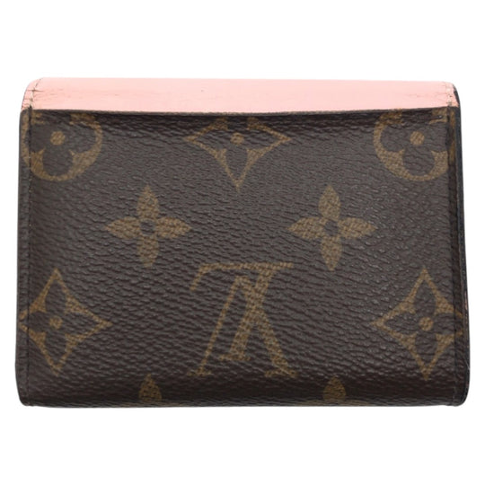LOUIS VUITTON Tri-fold wallet M62933 PVC Brown Monogram Portefeuille Zoe