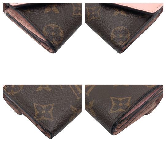LOUIS VUITTON Tri-fold wallet M62933 PVC Brown Monogram Portefeuille Zoe