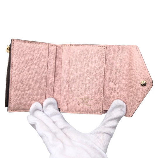 LOUIS VUITTON Tri-fold wallet M62933 PVC Brown Monogram Portefeuille Zoe
