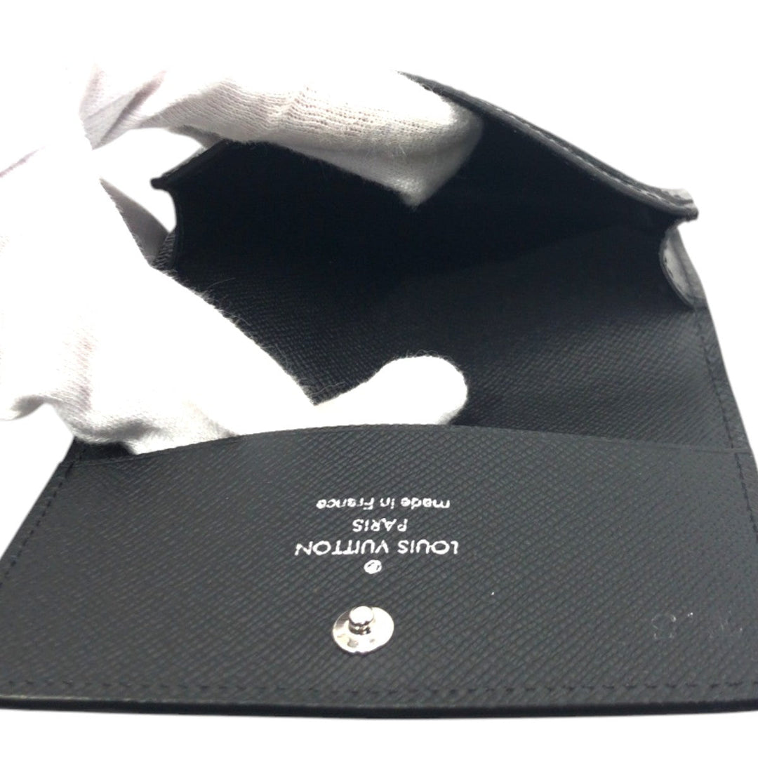 LOUIS VUITTON Card Case M12874 PVC black Card Case Card Case Monogram Eclipse Enveloppe mens Used Authentic