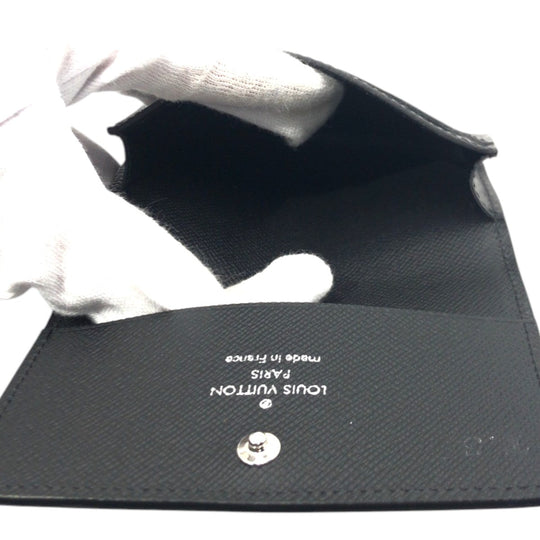LOUIS VUITTON Card Case M12874 PVC black Card Case Card Case Monogram Eclipse Enveloppe mens Used Authentic