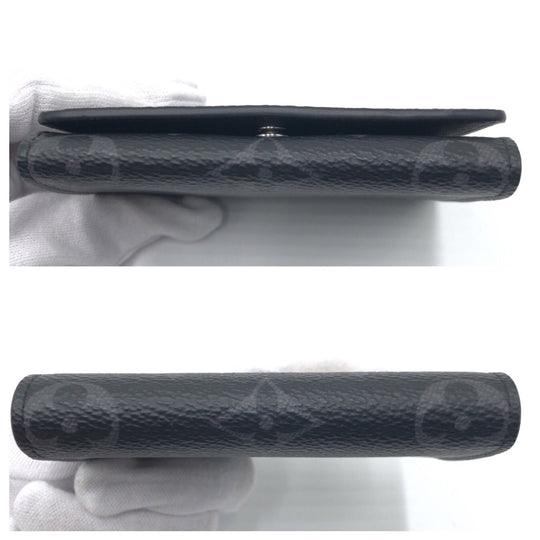 LOUIS VUITTON Card Case M12874 PVC black Card Case Card Case Monogram Eclipse Enveloppe mens Used Authentic