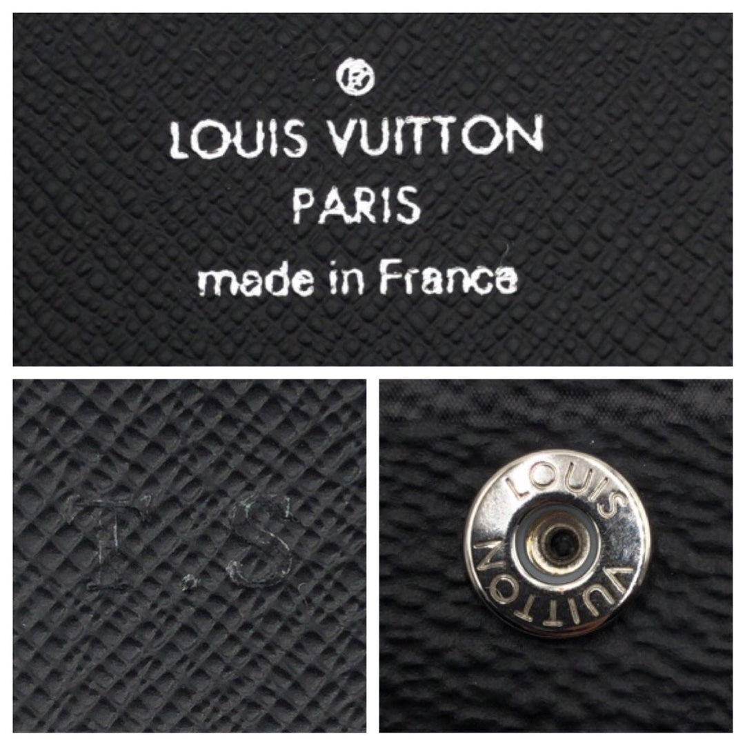 LOUIS VUITTON Card Case M12874 PVC black Card Case Card Case Monogram Eclipse Enveloppe mens Used Authentic