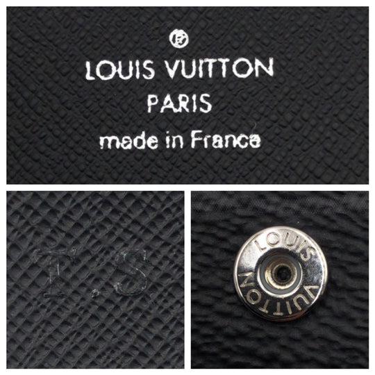 LOUIS VUITTON Card Case M12874 PVC black Card Case Card Case Monogram Eclipse Enveloppe mens Used Authentic