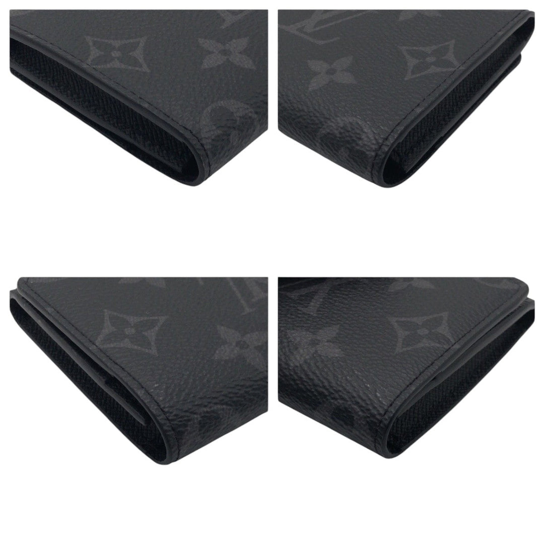 LOUIS VUITTON Card Case M12874 PVC black Card Case Card Case Monogram Eclipse Enveloppe mens Used Authentic