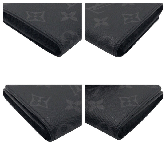 LOUIS VUITTON Card Case M12874 PVC black Card Case Card Case Monogram Eclipse Enveloppe mens Used Authentic