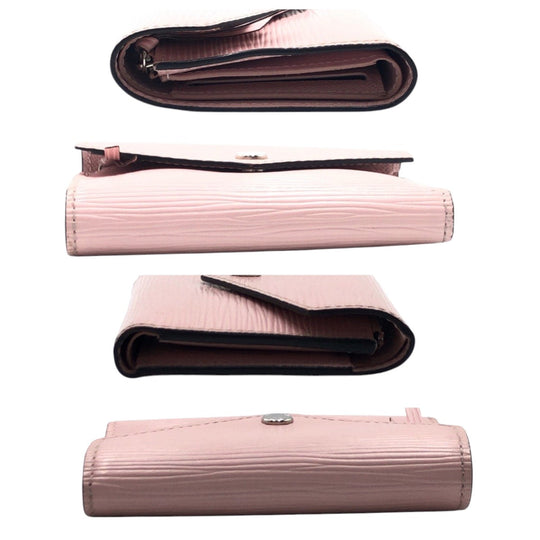 LOUIS VUITTON Tri-fold wallet M62946 Epi Leather Pink Rose Ballerine Tri-fold Wallet Folded Wallet Compact Wallet Epi Portefeuille Victorine Women Used Authentic