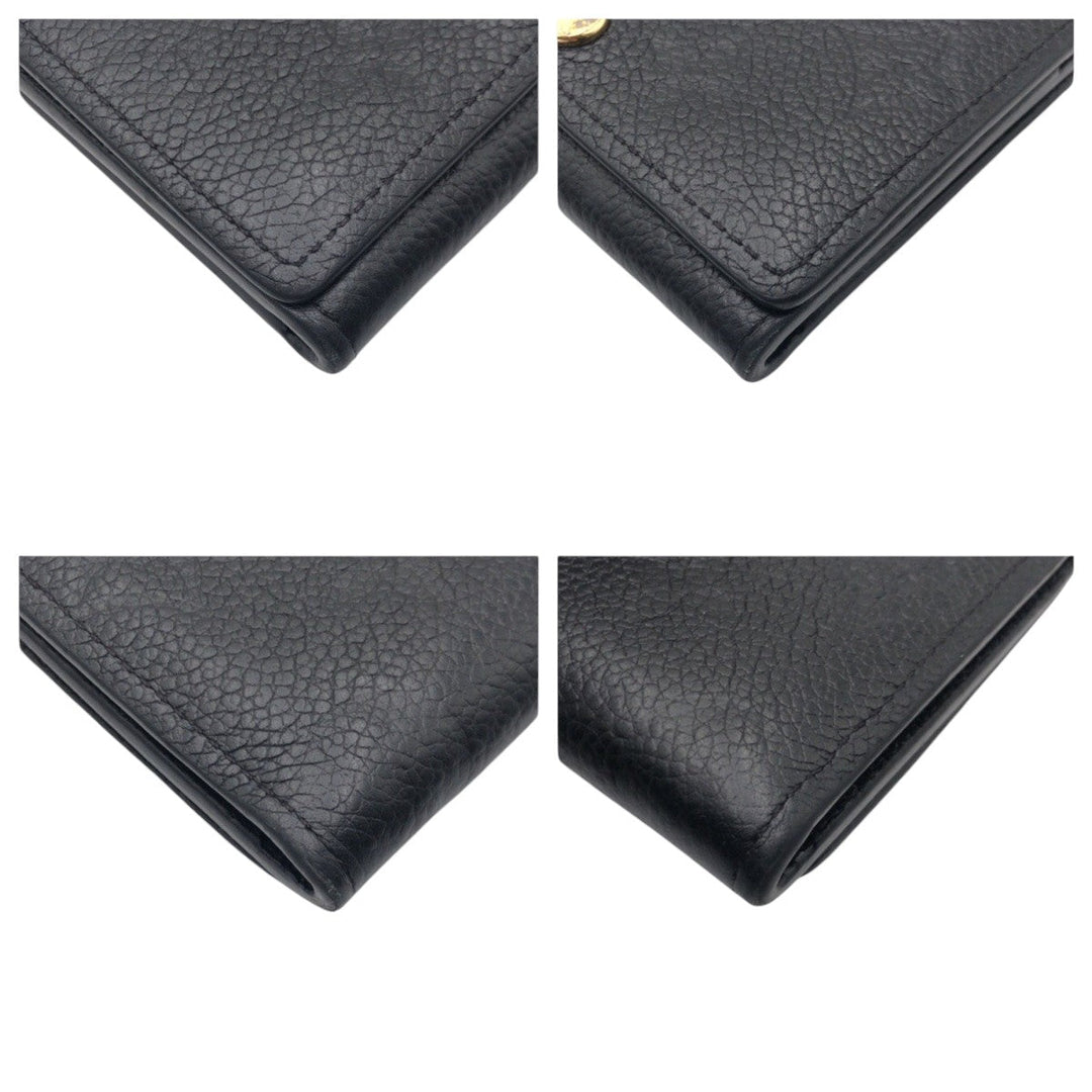 LOUIS VUITTON Card Case M58456 leather Black black Monogram Unplant Anneveld Cult de Visit