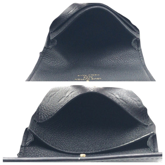 LOUIS VUITTON Card Case M58456 leather Black black Monogram Unplant Anneveld Cult de Visit