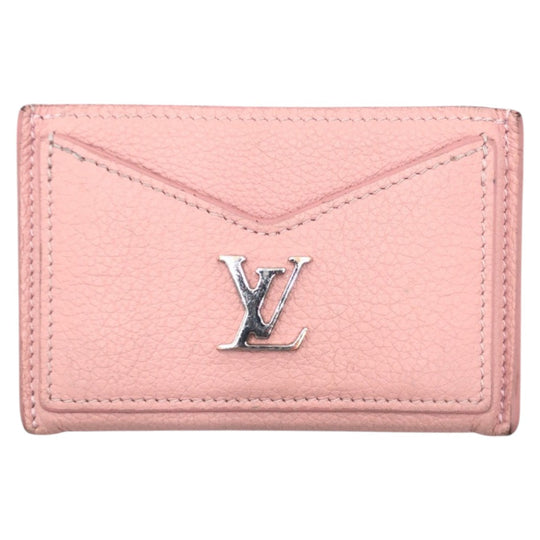 LOUIS VUITTON Card Case M68610 leather Pink Rose Ballerine Silver Card Case Pass Case Porte Cartes Rock Me Women Used Authentic