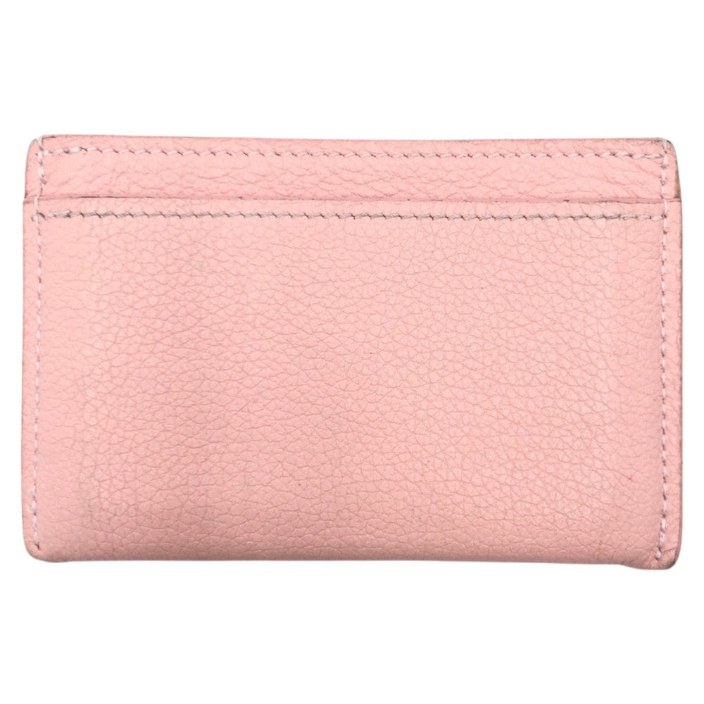 LOUIS VUITTON Card Case M68610 leather Pink Rose Ballerine Silver Card Case Pass Case Porte Cartes Rock Me Women Used Authentic