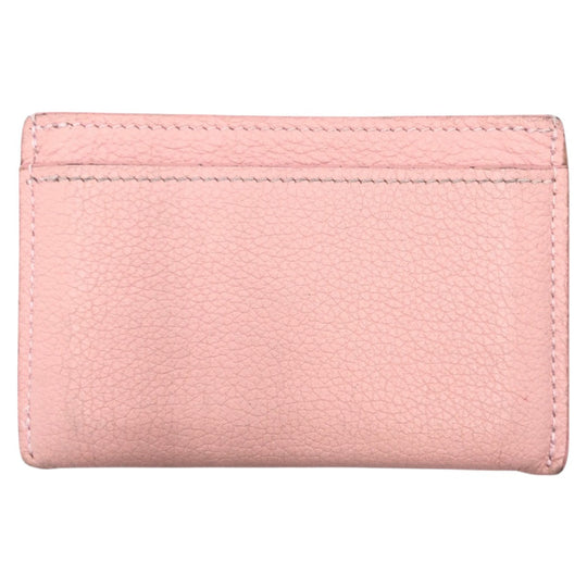 LOUIS VUITTON Card Case M68610 leather Pink Rose Ballerine Silver Card Case Pass Case Porte Cartes Rock Me Women Used Authentic