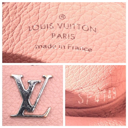 LOUIS VUITTON Card Case M68610 leather Pink Rose Ballerine Silver Card Case Pass Case Porte Cartes Rock Me Women Used Authentic