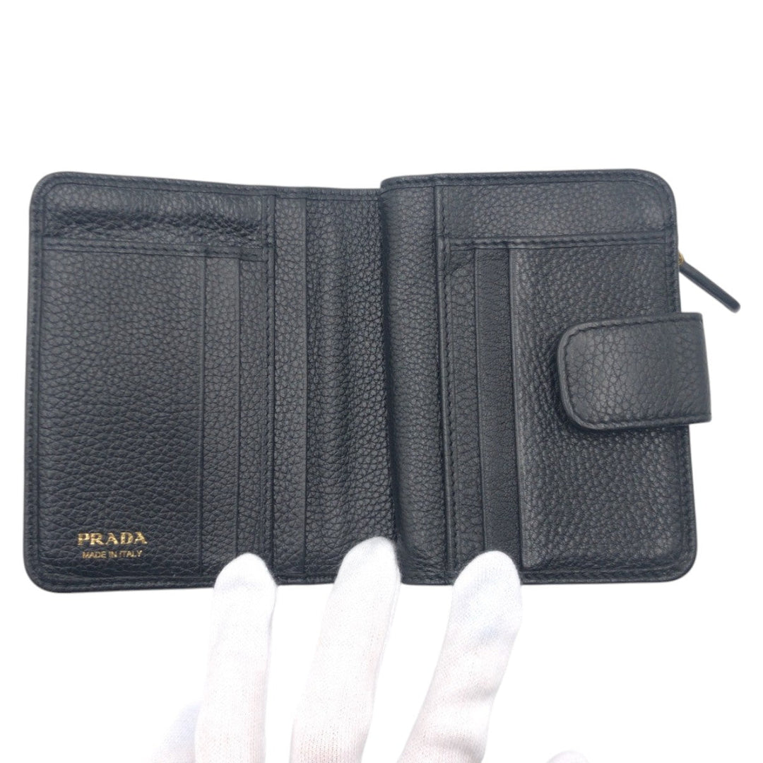 PRADA Bifold Wallet leather black