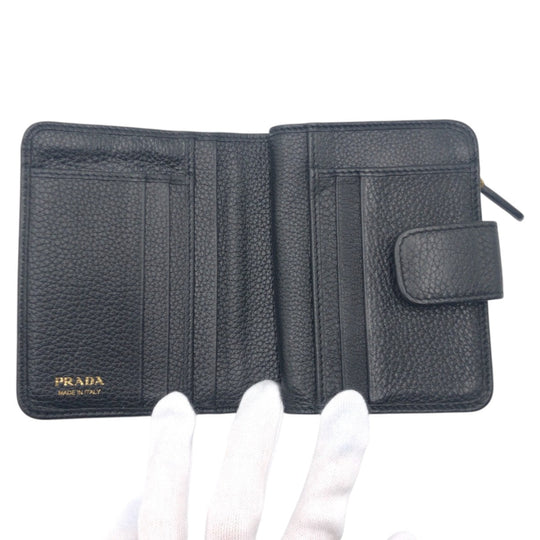 PRADA Bifold Wallet leather black