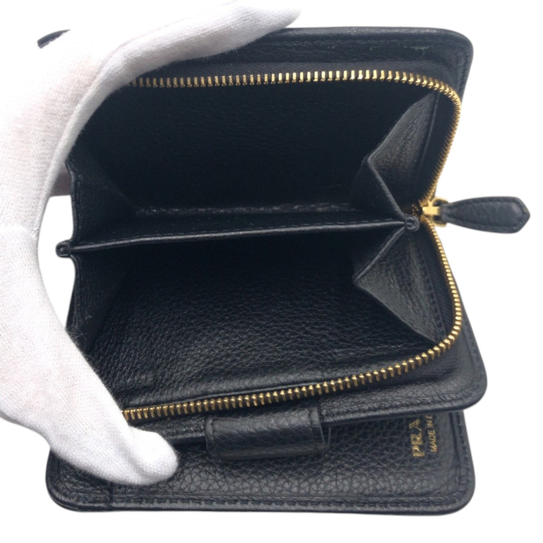 PRADA Bifold Wallet leather black