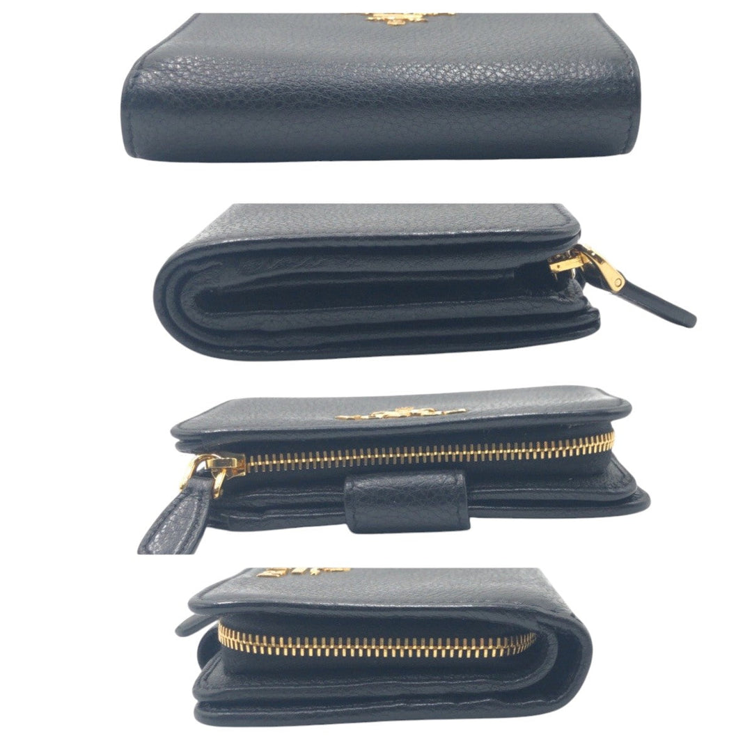 PRADA Bifold Wallet leather black