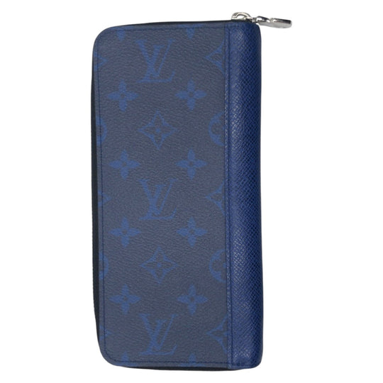 LOUIS VUITTON Long Wallet Purse M30447 PVC blue Monogram Zippy Wallet Vertical