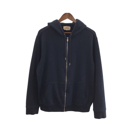 HERMES Hoodie cotton Navy XL