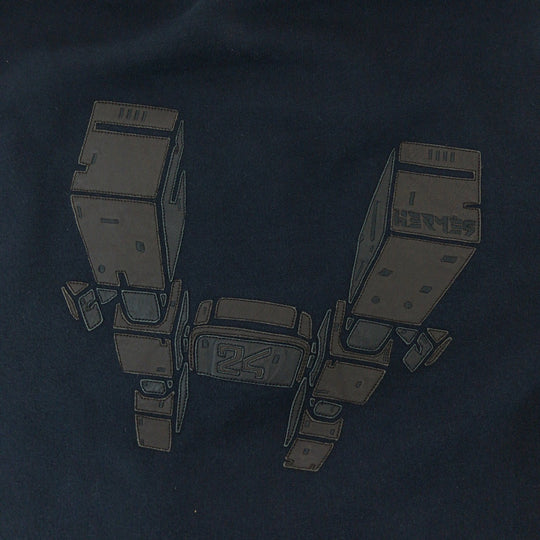 HERMES Hoodie cotton Navy XL