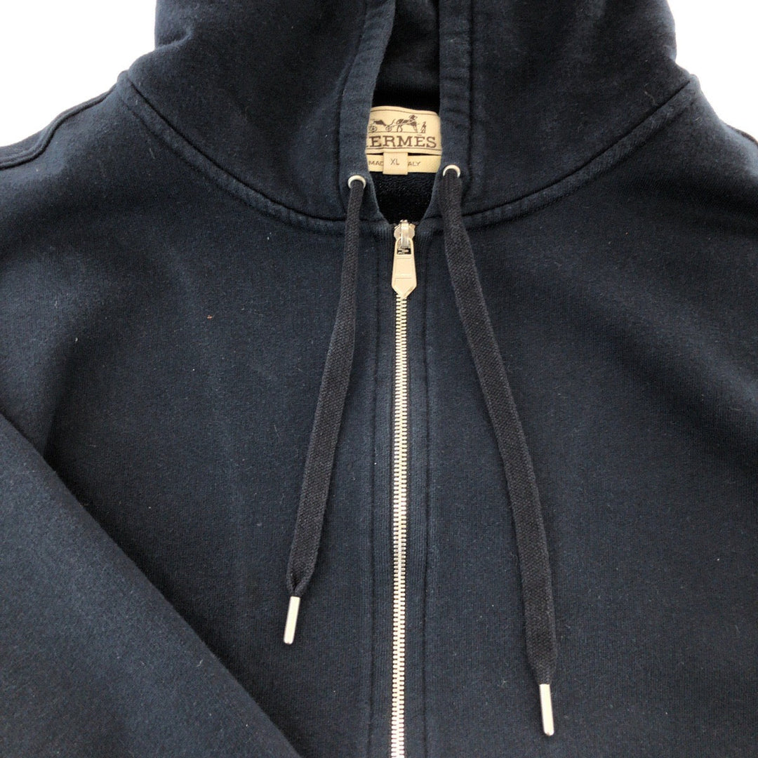 HERMES Hoodie cotton Navy XL