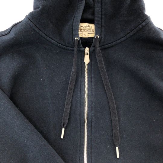 HERMES Hoodie cotton Navy XL