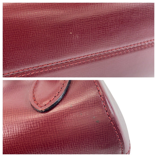 CARTIER Backpack leather wine-red Must Line