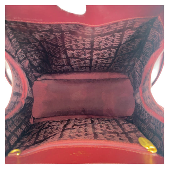CARTIER Backpack leather wine-red Must Line