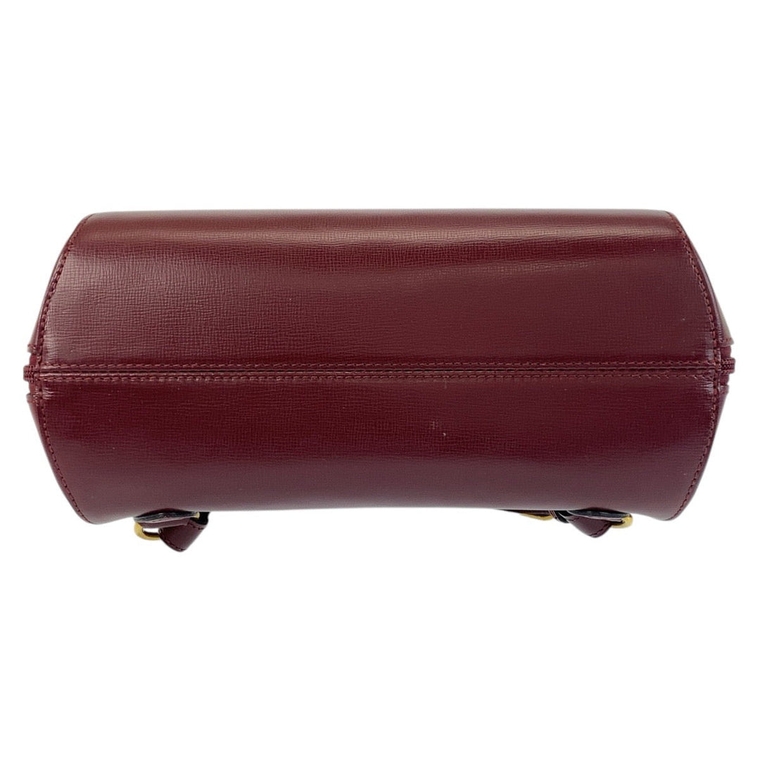 CARTIER Backpack leather wine-red Must Line