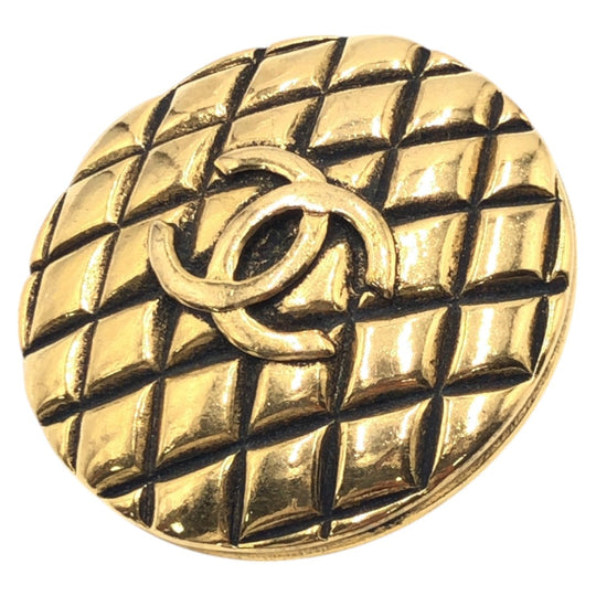 CHANEL Brooch metal gold Matrasse COCO Mark