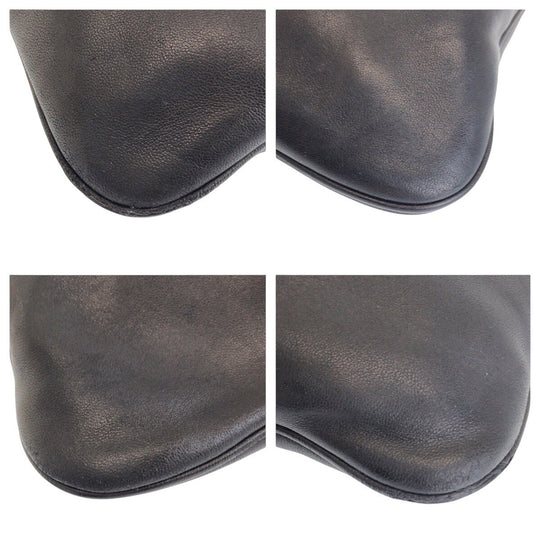 LOEWE Shoulder Bag leather black anagram