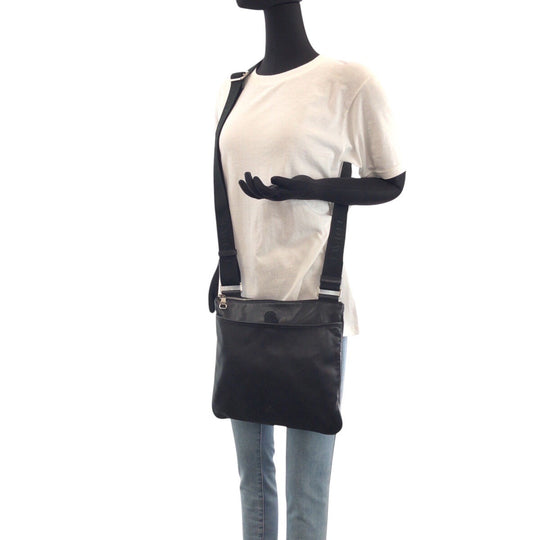 LOEWE Shoulder Bag leather black anagram