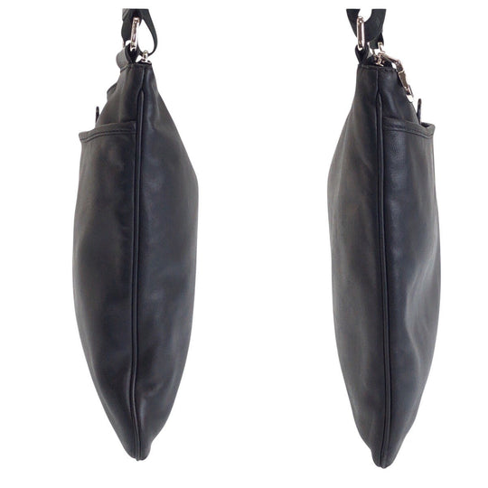 LOEWE Shoulder Bag leather black anagram