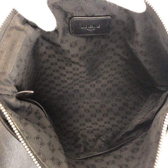 LOEWE Shoulder Bag leather black anagram