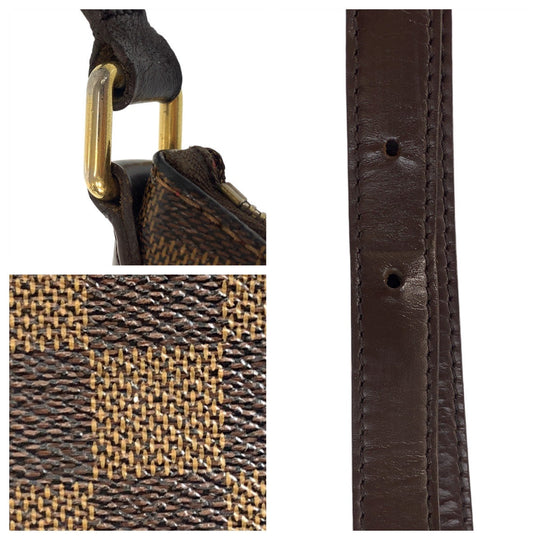 LOUIS VUITTON Shoulder Bag N42251 PVC Brown Damier Bloomsbury PM