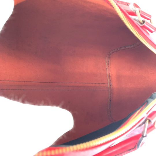 LOUIS VUITTON Handbag M43007 leather Castilian Red Gold Metal Handbags Mini Boston Duffel bag Epi Speedy 30 Women Used Authentic