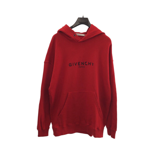 Givenchy Hoodie BM700R30AF cotton Red Vintage logo S