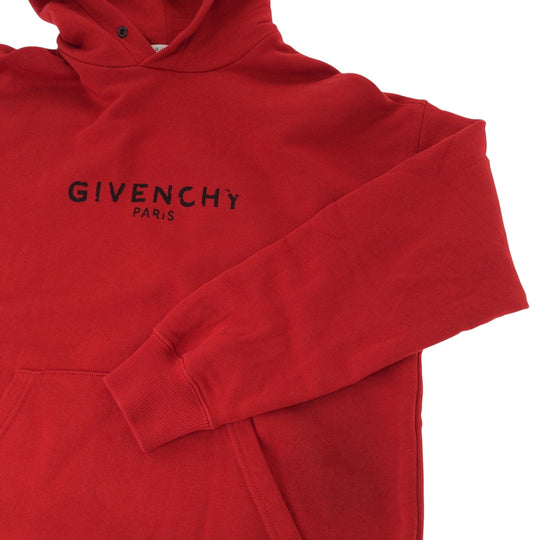 Givenchy Hoodie BM700R30AF cotton Red Vintage logo S