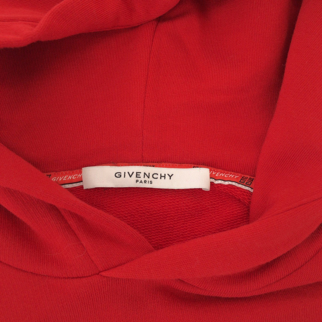 Givenchy Hoodie BM700R30AF cotton Red Vintage logo S