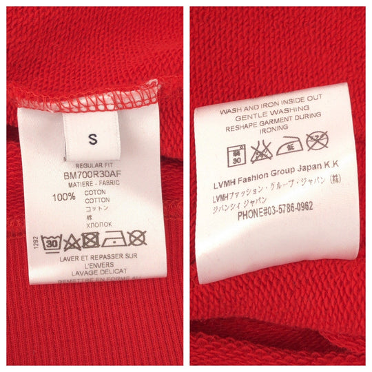 Givenchy Hoodie BM700R30AF cotton Red Vintage logo S