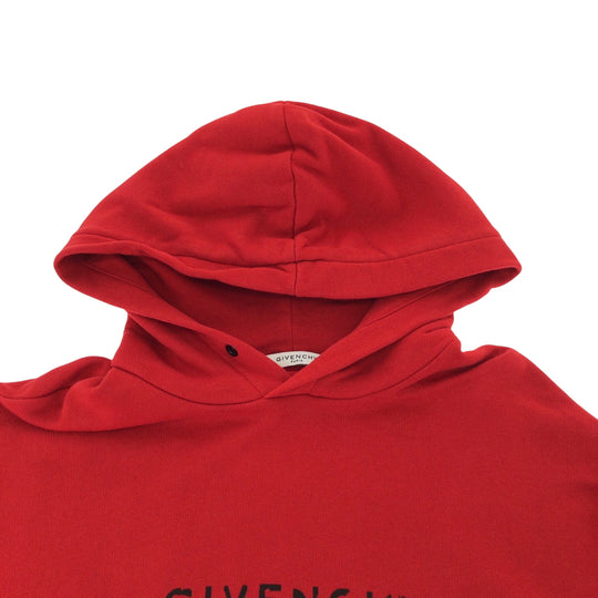 Givenchy Hoodie BM700R30AF cotton Red Vintage logo S